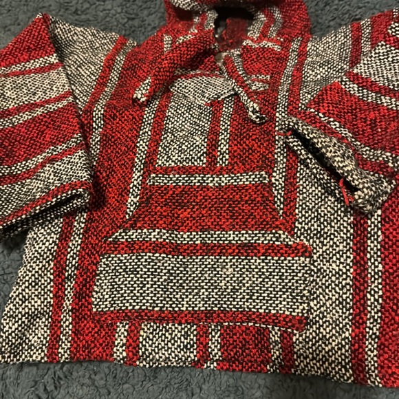 Size 3T-4T Baja Hoodie. Red-White-Black colors, very soft inside. Very durable. - Picture 3 of 9